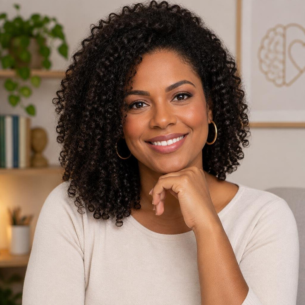 Portrait of a Brazilian woman psychologist smiling